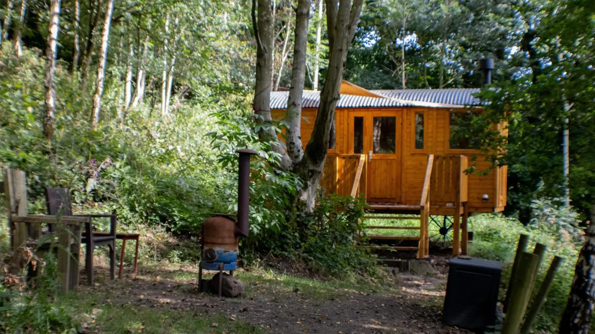 Peggy'S Cabin In The Woods Hebden Bridge Parque de Campismo